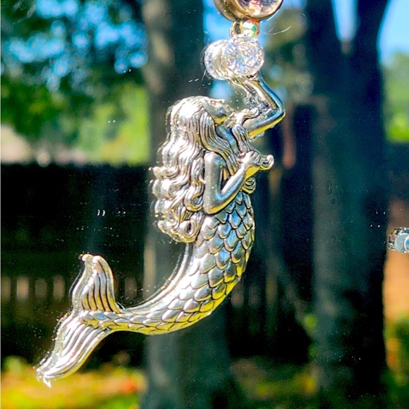 Hand crafted, one of a kind Mermaid Mirror - Picture 3 of 5